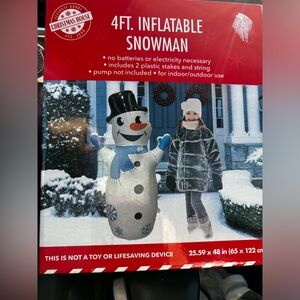Snowman inflatable 4ft